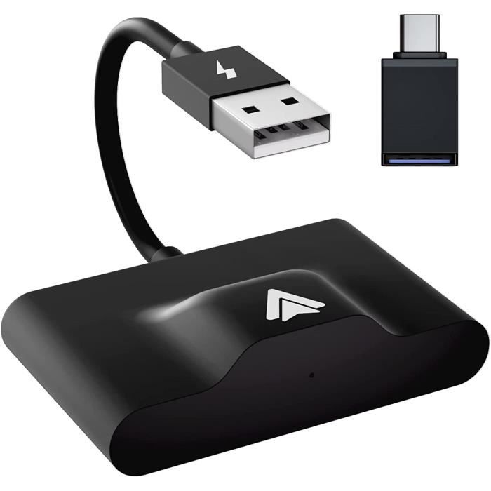 Adaptateur sans Fil Android Auto, Dongle USB Android Auto pour Autoradio Android, Adaptateur