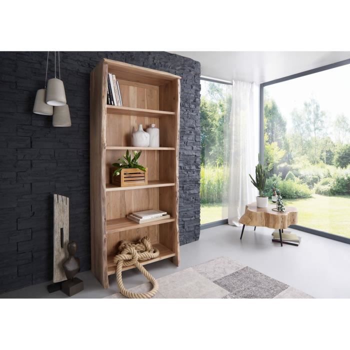 Étagère - Bois massif dacacia laqué (Bois naturel) - Design naturel - PURE EDGE #106 Étagère - Bois massif dacacia laqué (Bois naturel) - Design naturel - PURE EDGE #106
