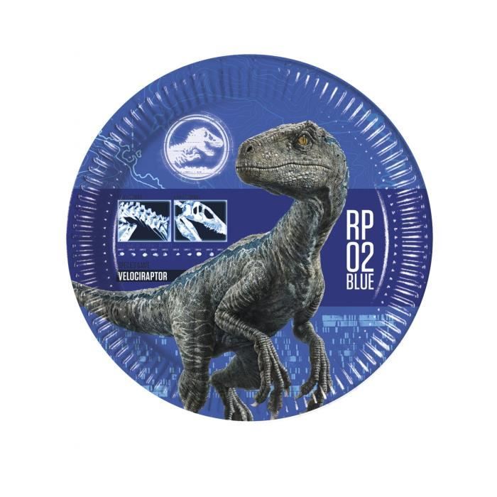 8 Assiettes En Carton Jurassic World 2 23 Cm Cdiscount Maison