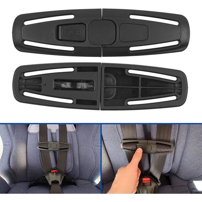 Clip Ceinture,Boucle de Protection de Siège Auto Enfants,A Insérer Via Les  Sangles de Sécurité,Pour Ceintures de Sécurité Amovibles - Cdiscount  Puériculture & Eveil bébé