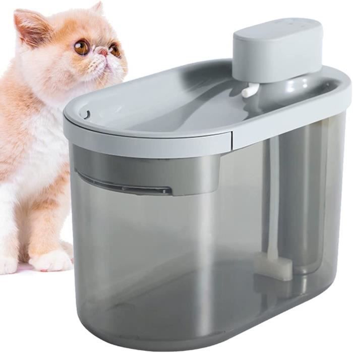 Fontaine à Eau Pour Chat Sans Fil - 3L - Détecteur De Mouvement Et Minuterie - Batterie 3000mAh - 7 Filtres Charbon Actif