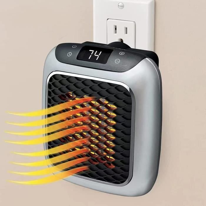 Radiateur soufflant Mini Ventilateur De Chauffage En Céramique Affichage Led À Distance
