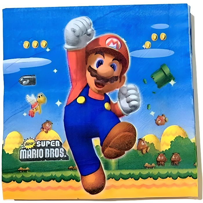 Super Mario Theme Fete Assiette En Papier Tasse Serviette Nappe Paille Banniere Enfants Garcon Joyeux Anniversaire Fete Ll Cdiscount Maison