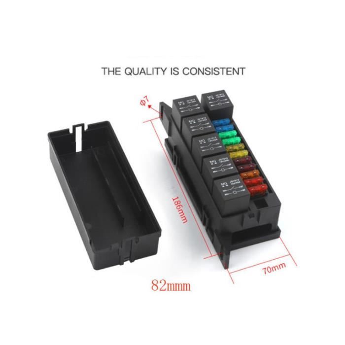Porte Fusible e Repartiteur,Boite Fusible Auto,Boite Fusible 12V,Boîte