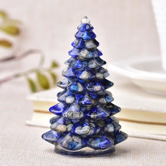 Pierres précieuses,Résine pierre précieuse naturelle arbre porte-bonheur,  ornements faits à la main, arbres - Type Lapis Lazuli-1PC - Achat / Vente  pierre vendue seule - Cdiscount