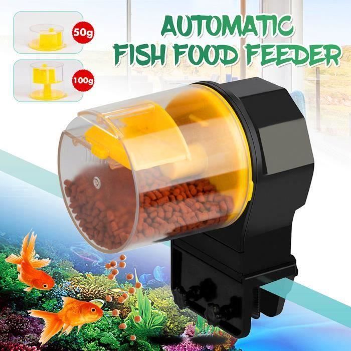 Aquarium distributeur automatique nourriture poisson + 2x Boîte Aliment
