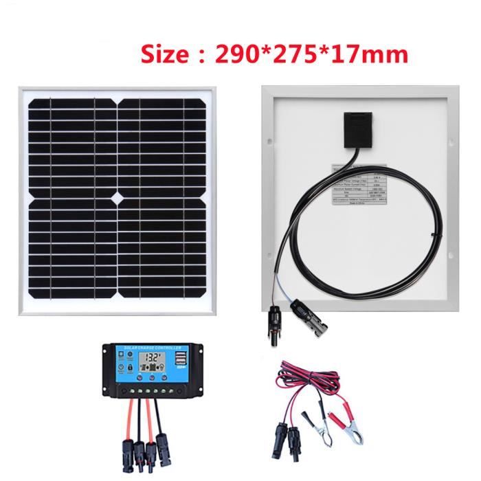 Panneau Solaire 10W Pour Sonnette Ring Video Doorbell - Chargeur Caméra Sécurité 2K