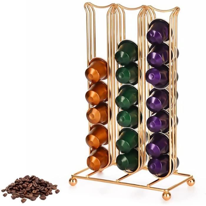 Jocca Porte-Capsules Café 40 Capsules - Support Chromé Élégant En Acier, Rangement Compact Cuisine Bureau