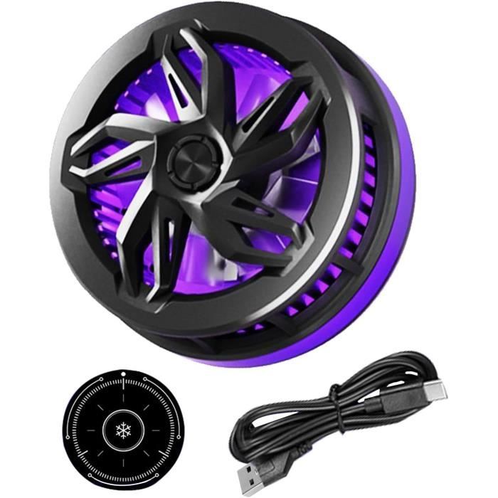 Ventilateur Smartphone Contrôle Température Ventilateur Refroidisseur Magnétique Pour Téléphone - Noir - Idéal Pour Les Sessions De Jeu Intensives Ventilateur Gaming