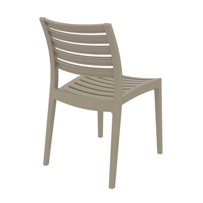 CLP Chaise d'extérieur Empilable Ares en Plastique avec Charge max