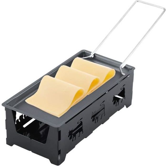 Mini Raclette - Raclette à fromage antiadhésive portable, ensemble de ...
