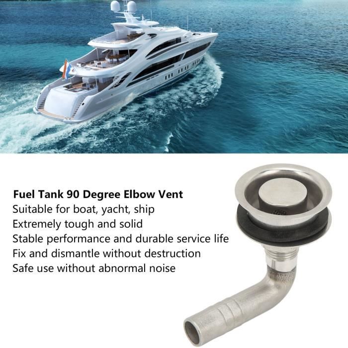 Évent De Carburant Bateau En Acier Inoxydable 316 - Droit, Pour Réservoir Gaz Marine, Montage Facile