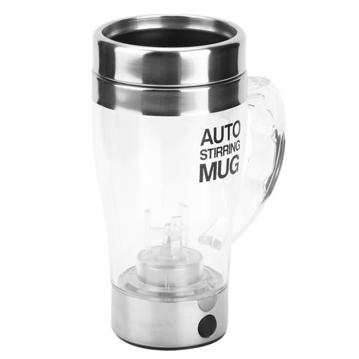 Tasse à Mélange Automatique Rechargeable - Mélange Café, Chocolat, Thé - Affichage Température - 380 Ml