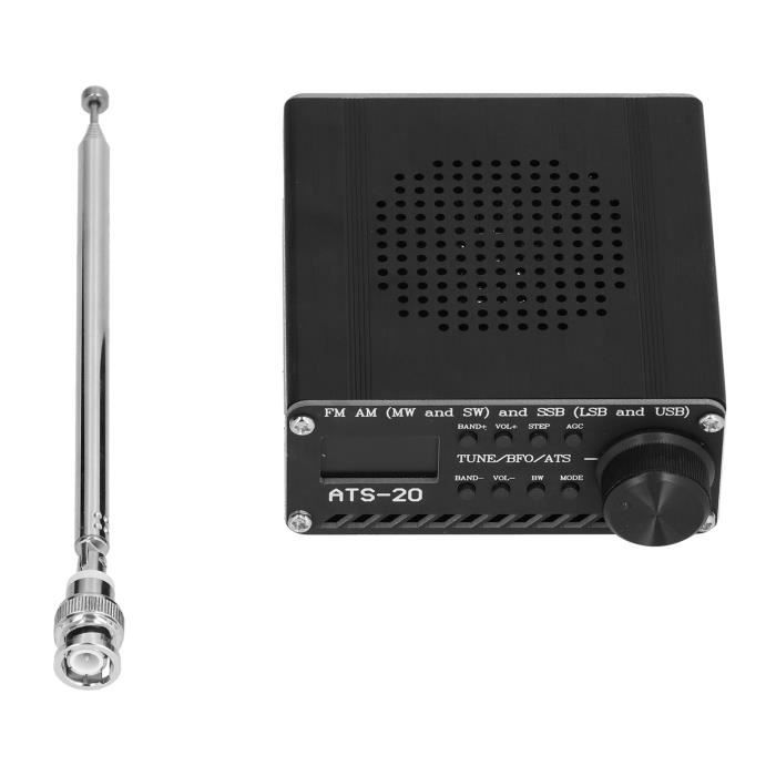 Récepteur Radio Full Band FM AM SW SSB - Haut-Parleur Intégré - Portable Aluminium