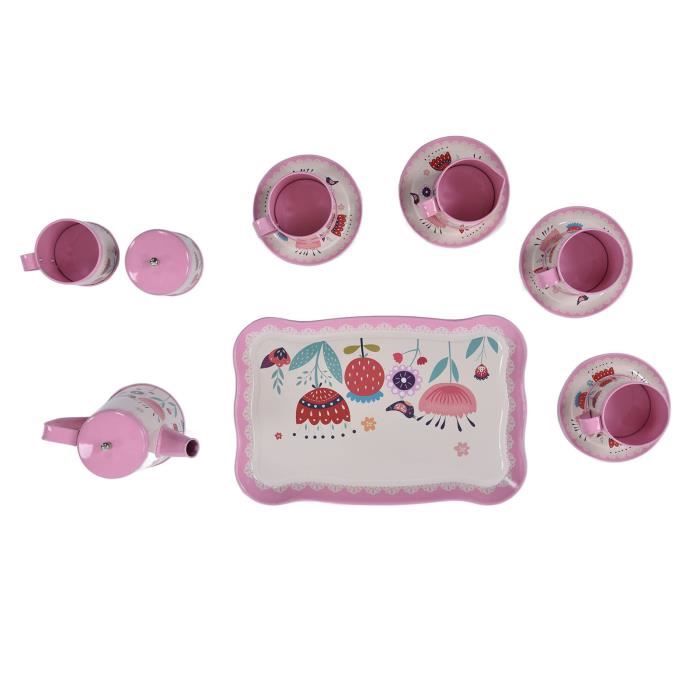 Set De Thé 23 Pièces Pour Enfants – Théière, Tasses, Desserts, Pour Filles 3-5 Ans