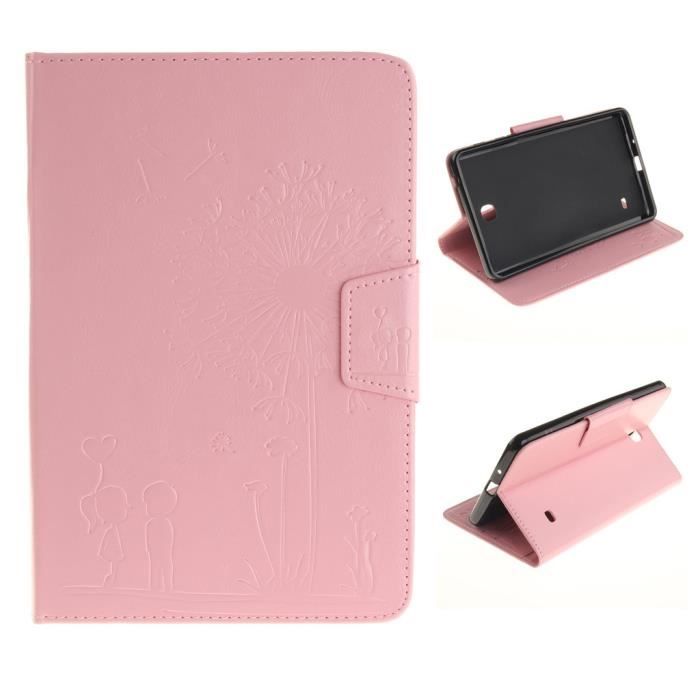 Coque pour Samsung Galaxy Tab 4 7.0 - SM-T230, Pink amoureux Flip ...