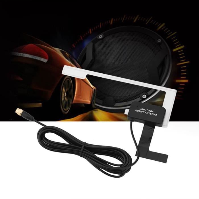 Antenne radio digitale DAB/ DAB+ pour voiture à montage sur vitre - SMA mâle
