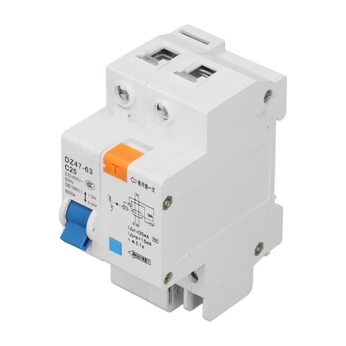 Disjoncteur AFDD 2P 63A Avec Détection Défaut D’arc - Protection Surcharge, Court-circuit, Fuite STB3L-125