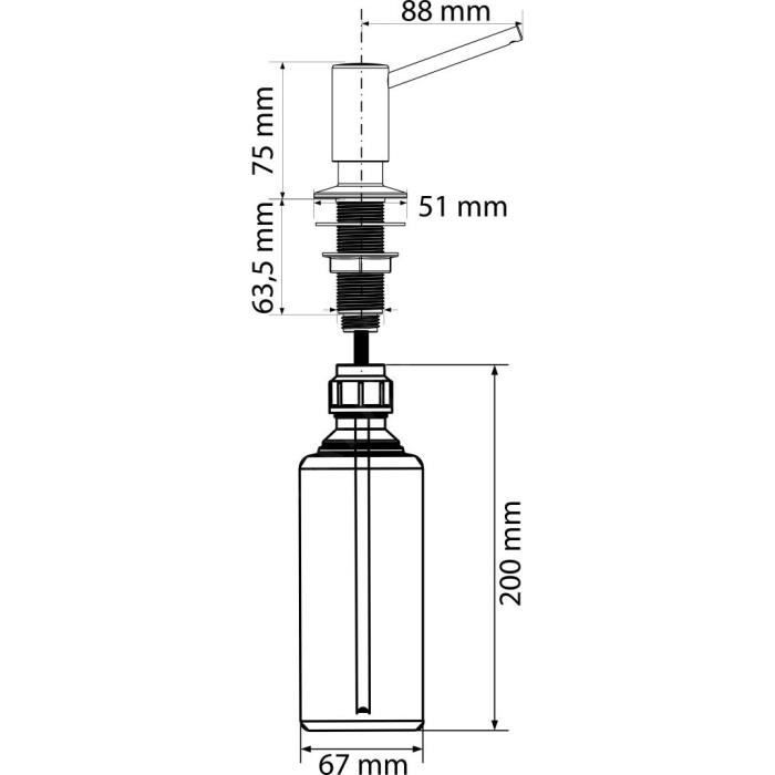 FRANKE SIMPLE DISTRIBUTEUR DE SAVON 500 ML INOX 119.0281.898 Cdiscount Bricolage