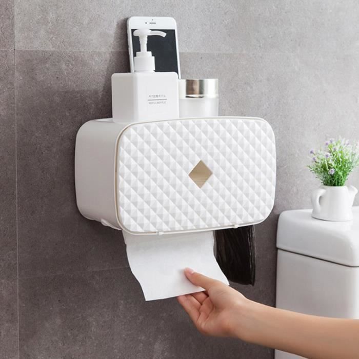 Boîte à Mouchoirs Murale Transparente Argentée - Porte-serviettes En Papier Pour Salle De Bain, Cuisine - 10