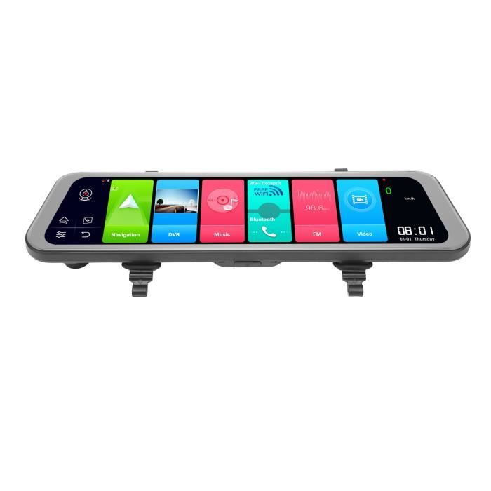 Écran Tactile 9,36 Pouces Rétroviseur Dashcam DVR Caméra Voiture Vision Nocturne - Pluuttiem