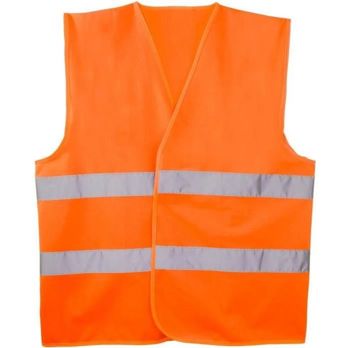 Gilet de sécurité orange - Cdiscount Auto