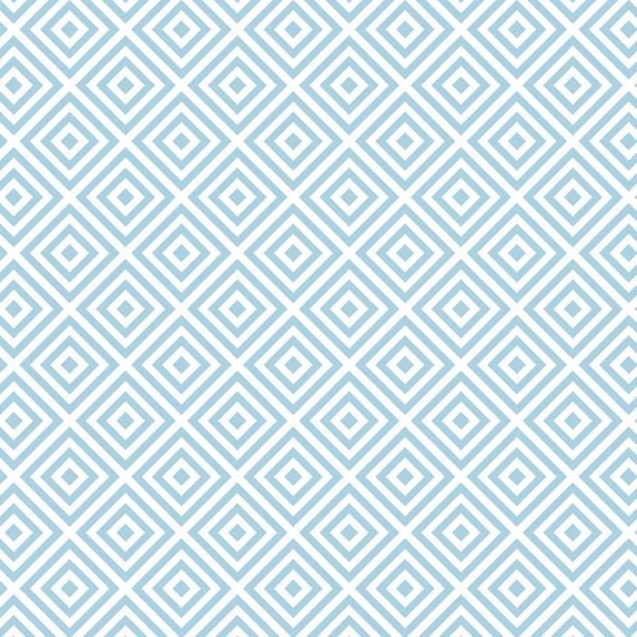 Sticker meuble motif géométrique bleu