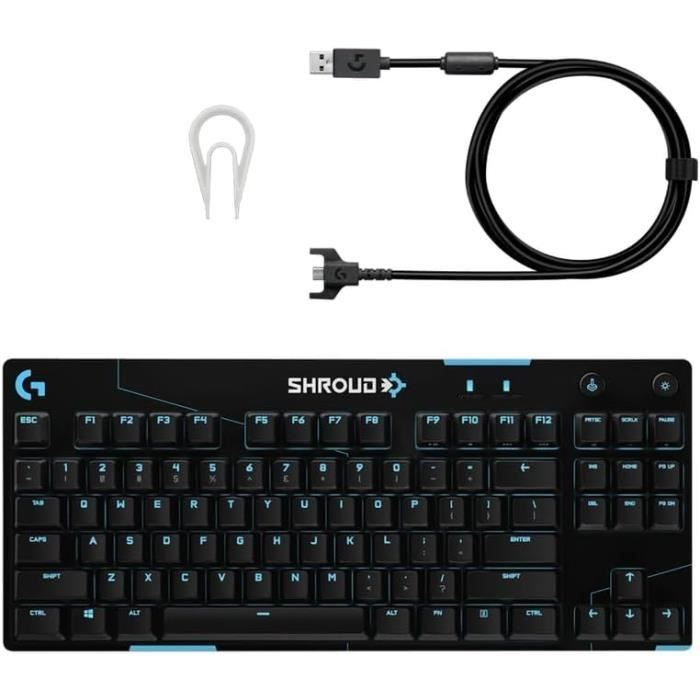 Clavier de jeu LOGITECH ACCESSORIES Pro X Gaming Keyboard Shroud PAN Nordic