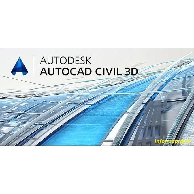 Logiciels – AutoCAD – Civil 3D – MAC/WINDOWS – Version 2022 – BIM intégré