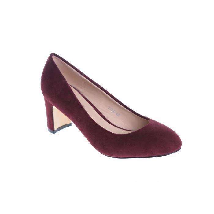 escarpin grenat