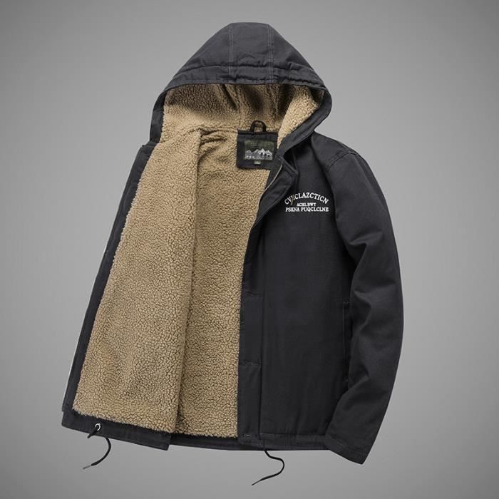 Blouson homme avec capuches doublée 'Deeluxe' - Kaki - Homme - 0.00