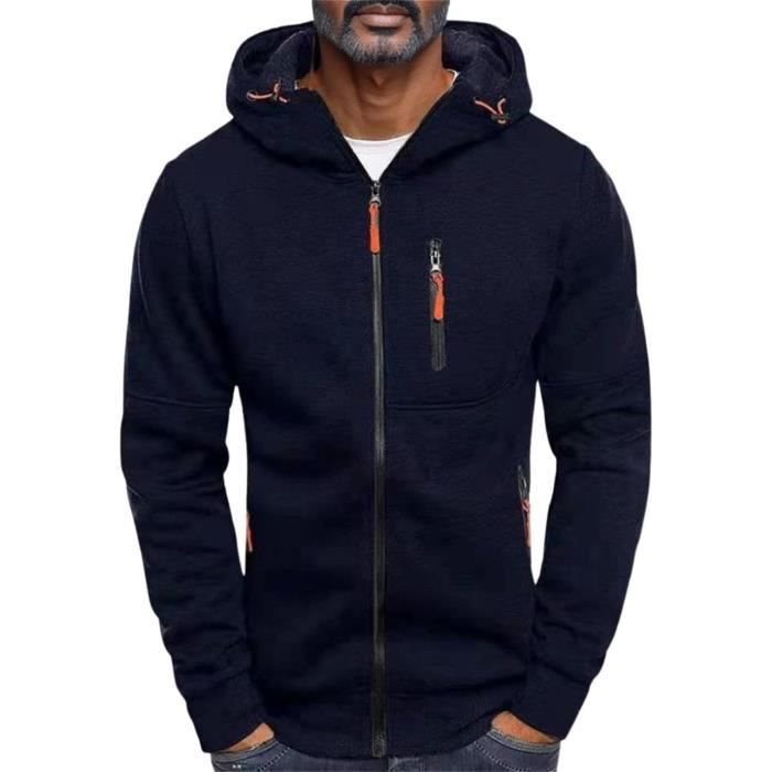 Sweat Zippe Homme Automne Hiver Chaud Capuche Sport DeContracte Sweat a Capuche Manches Longues SWEATSHIRT Tan Tan Cdiscount Pret a Porter