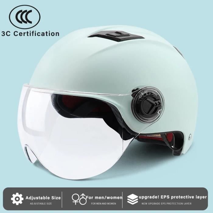 Casque de demi-moto électrique pour enfants rétro Burundi