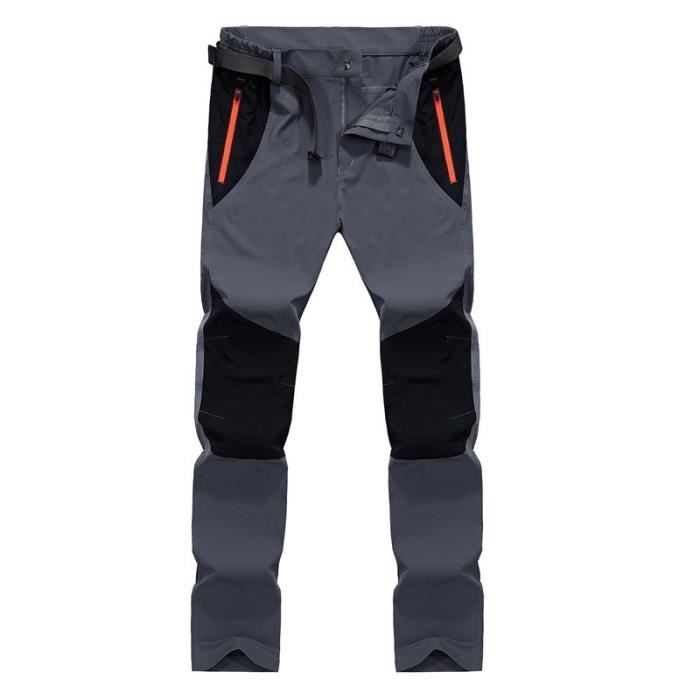 Pantalon Randonnée Homme Été Séchage Rapide – Cargo Léger Ripstop Multi-Poches KFITEVD Plein Air Trekking
