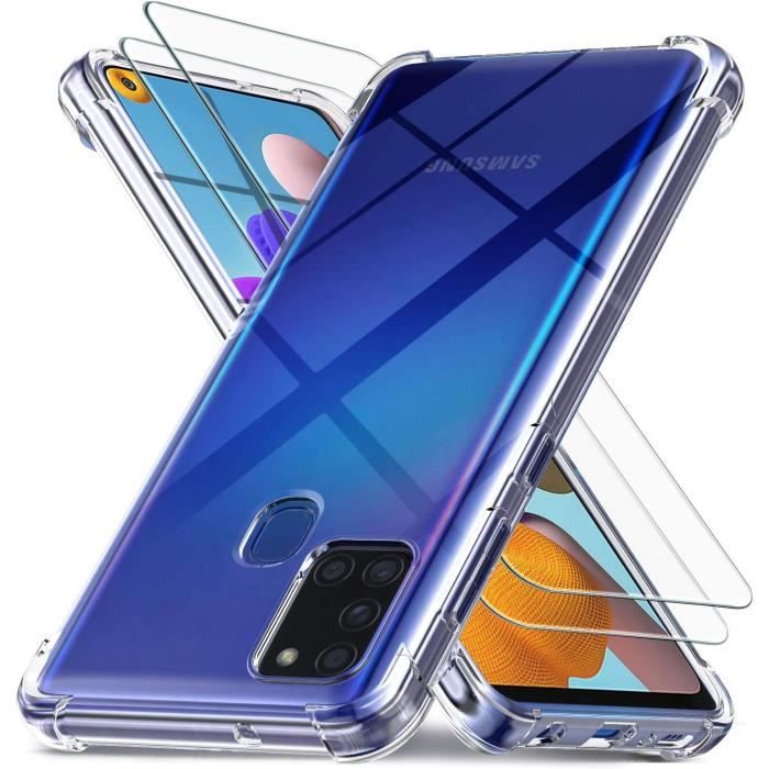 Coque Silicone Transparente Galaxy A11 + 2x Verres Trempés - Protection Anti-choc
