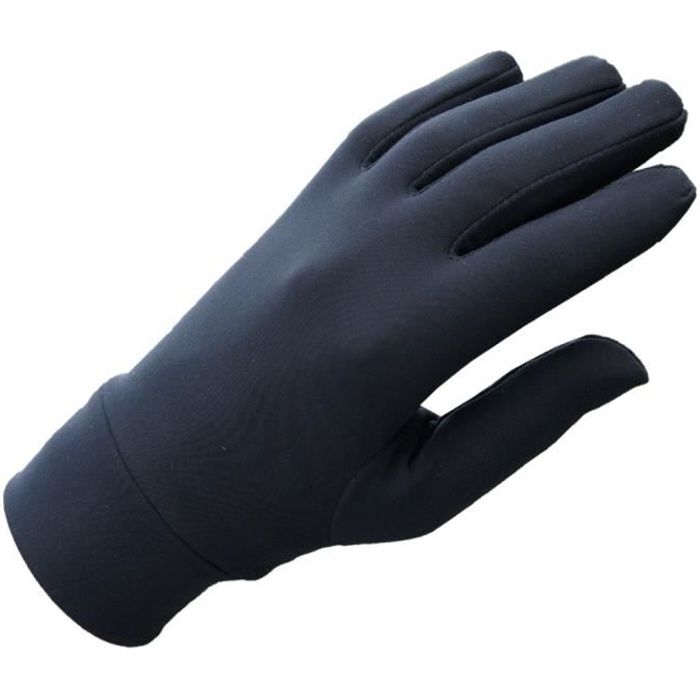 Sous-gants d'hiver pour ski et moto PROANTI - Noir - Mixte - Très bon ajustement