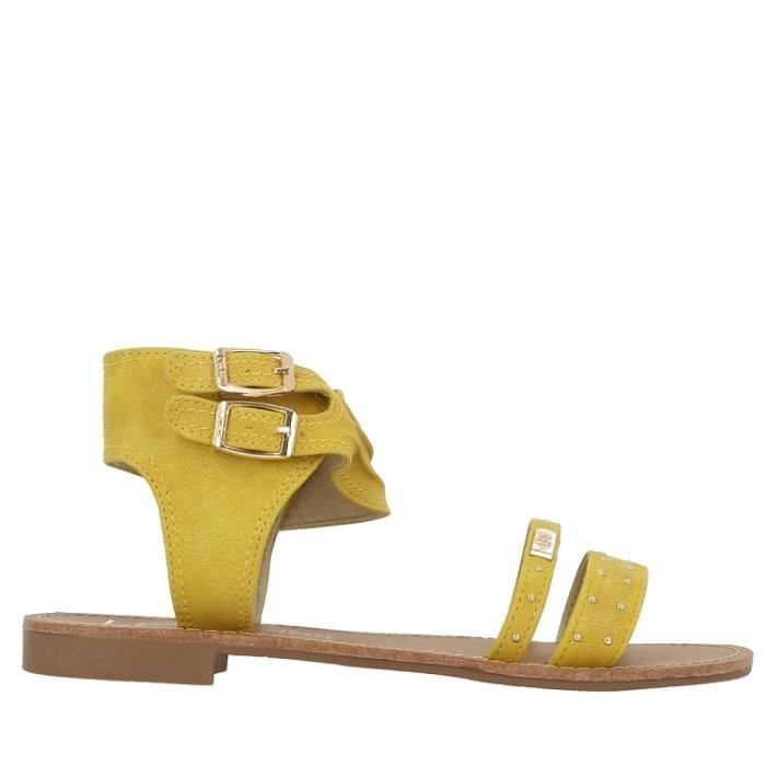 Sandales Femme LPB BELIZE Boucle de serrage Jaune Jaune
