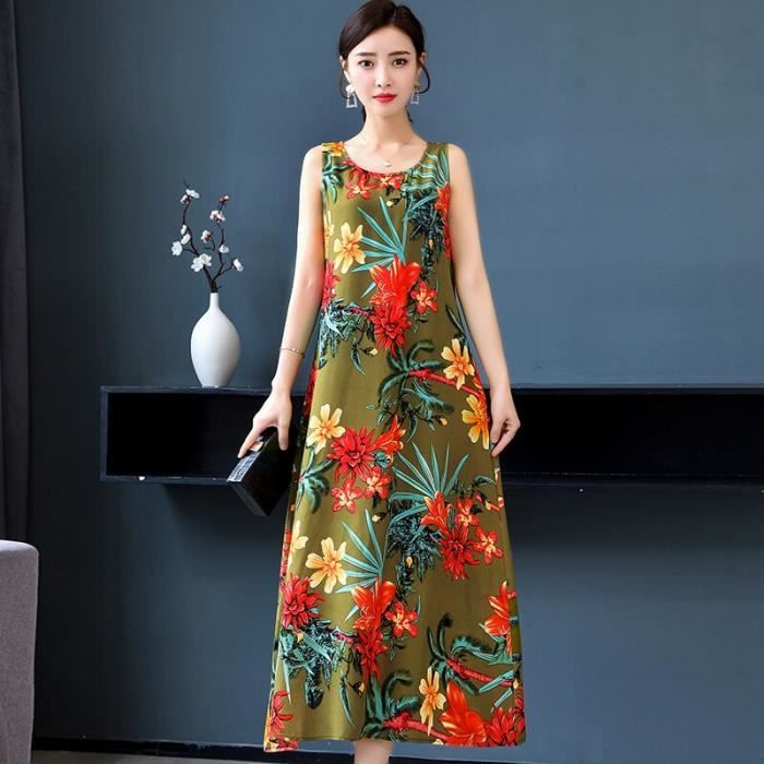 Robe Grande taille femmes ete longue robe 2020 nouveaux vetements d ete en vrac pour les femmes robes de soiree Type 8