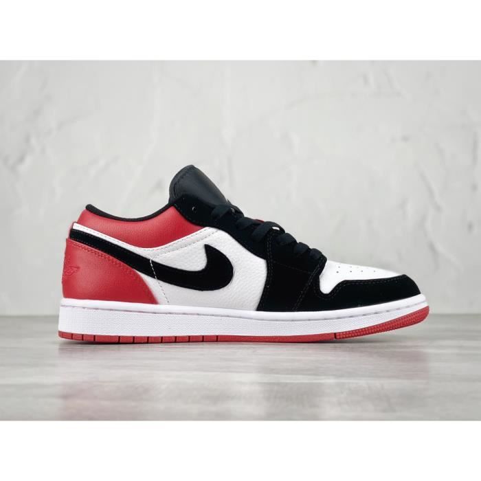 Air jordan 1 rouge et noir blanc basse - Cdiscount