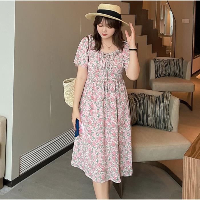 Robe mi Longue Femmes l gantes Mode Dame Taille Haute Vestidos