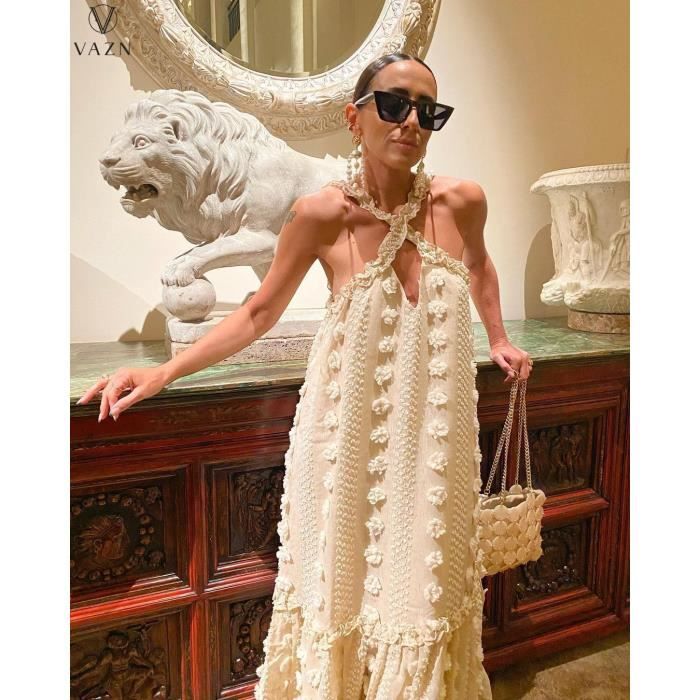 HENBRANDT - Robe Romaine Femme Toga Blanche Avec Châle Rouge - Costume Antique Grèce/Rome - Taille Unique 40-42 - 1