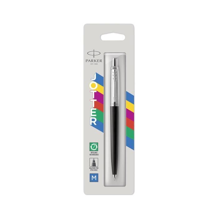 Parker Jotter Stylo /à bille en acier inoxydable//garniture chrom/ée Stylo plume et boule de stylos avec /étui/ / Bo/îte Cadeau