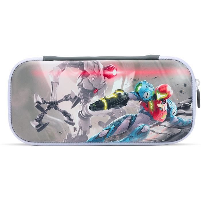 Sacoche - Nintendo - Metroid Dread - Coque robuste - Doublure en feutre - Rangement pour 10 cartes