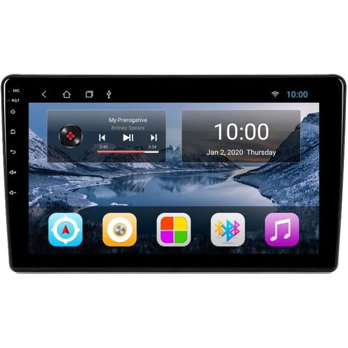 RoverOne® Autoradio Bluetooth GPS Voiture pour Citroen Berlingo C2 C3 & Peugeot Partner Android Stéréo Navigation WiFi Écran