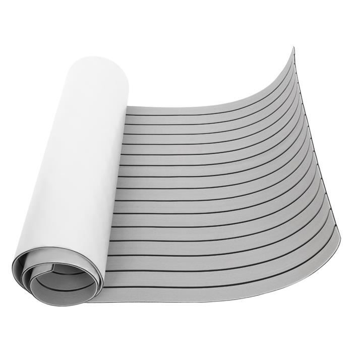 Tapis De Sol EVA Pour Bateau, Marron, 240 X 90 Cm, Aspect Teck, Antidérapant, 6 Mm