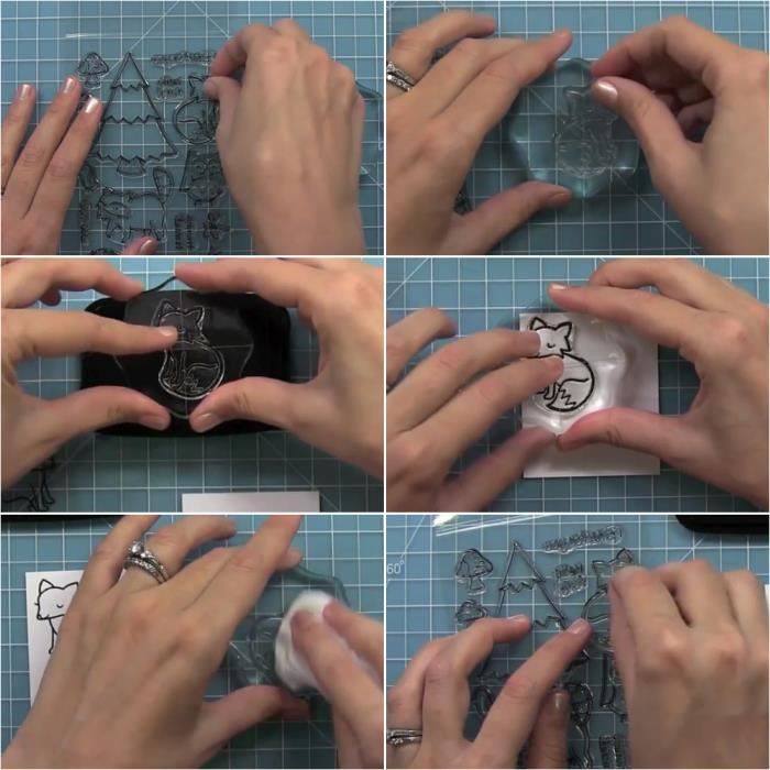 TIMBRES EN CAOUTCHOUC Transparent Pour Cartes Journaux Planificateurs