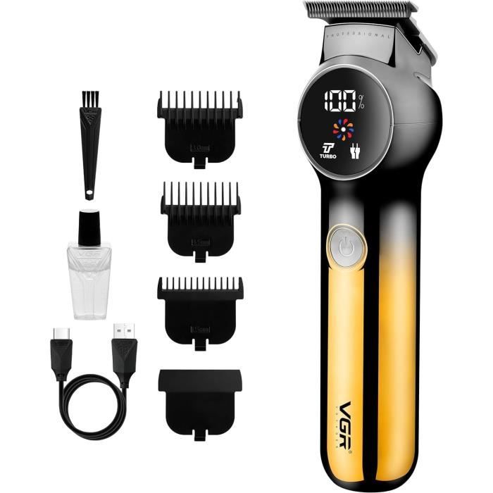 Tondeuse/rasoir électrique Professionnel Scttomon - 10+ Têtes, Longueurs 1-22mm, Rechargeable - Pour Barbe, Corps, Cheveux