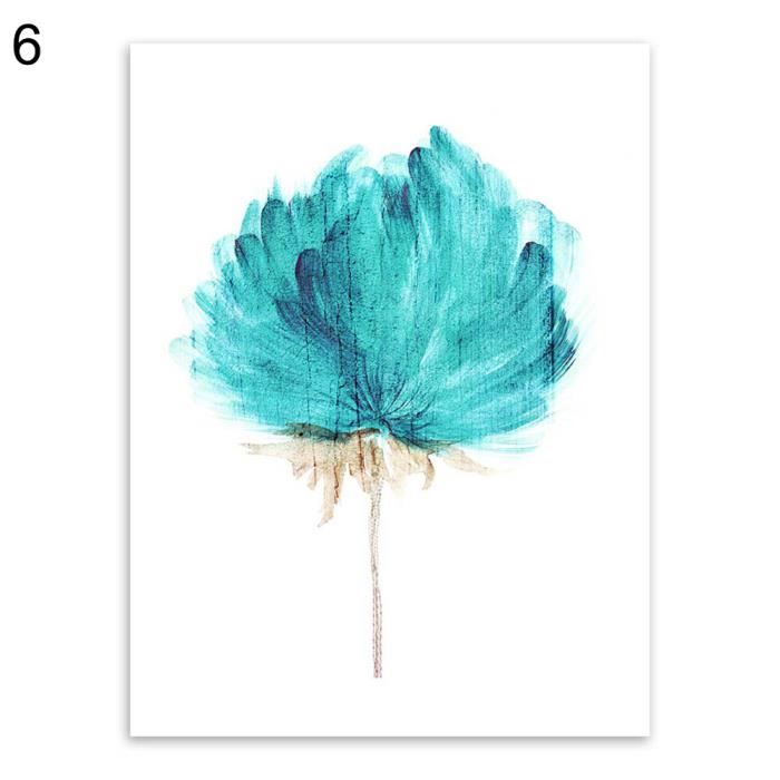 Aquarelle fleur toile peinture moderne de salon de chambre étude art Décor  - Achat / Vente peinture gouache Aquarelle fleur toile peint - Cdiscount