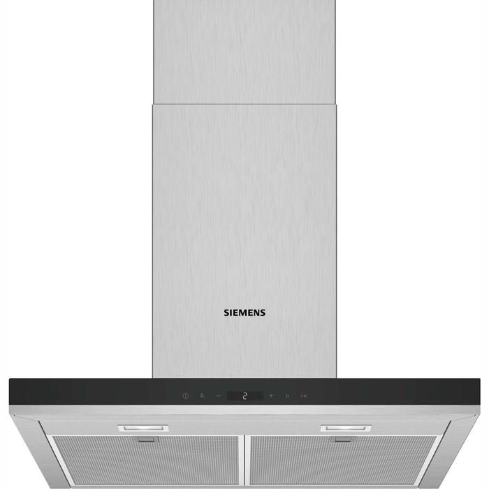 Siemens - hotte décorative murale 60 cm 674m3-h inox - lc67bhp50