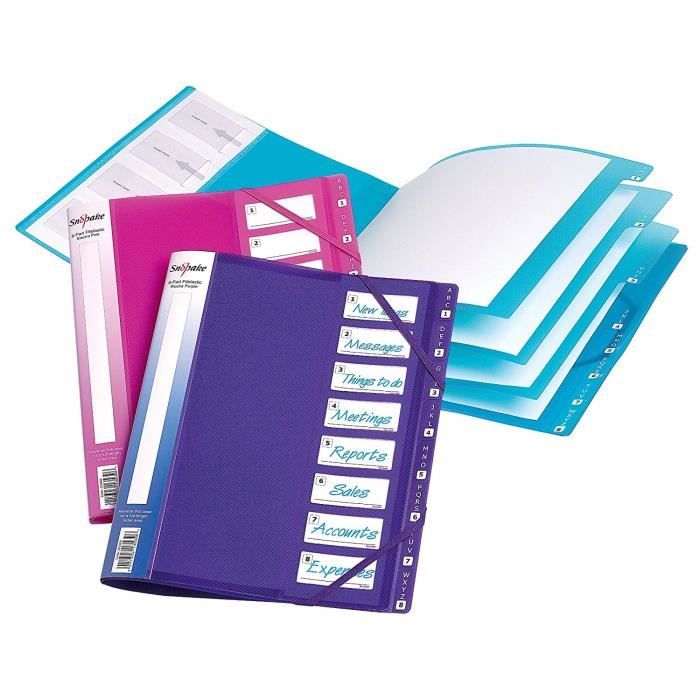 Lot De 5 Trieurs Exacompta Exafolio – Avec Porte-bloc, Valisette 6 Compartiments | Organisation Bureau, Documents